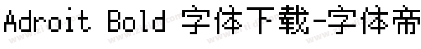 Adroit Bold 字体下载字体转换